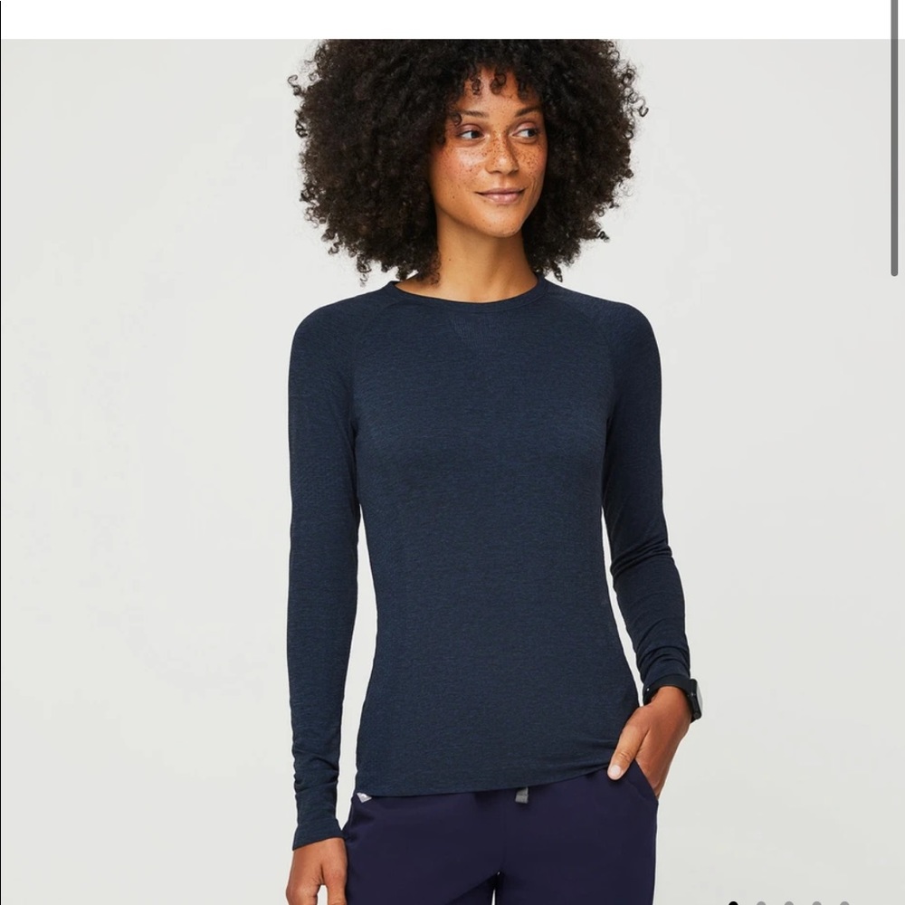 FIGS Salta Performance Underscrub Heathered Navy